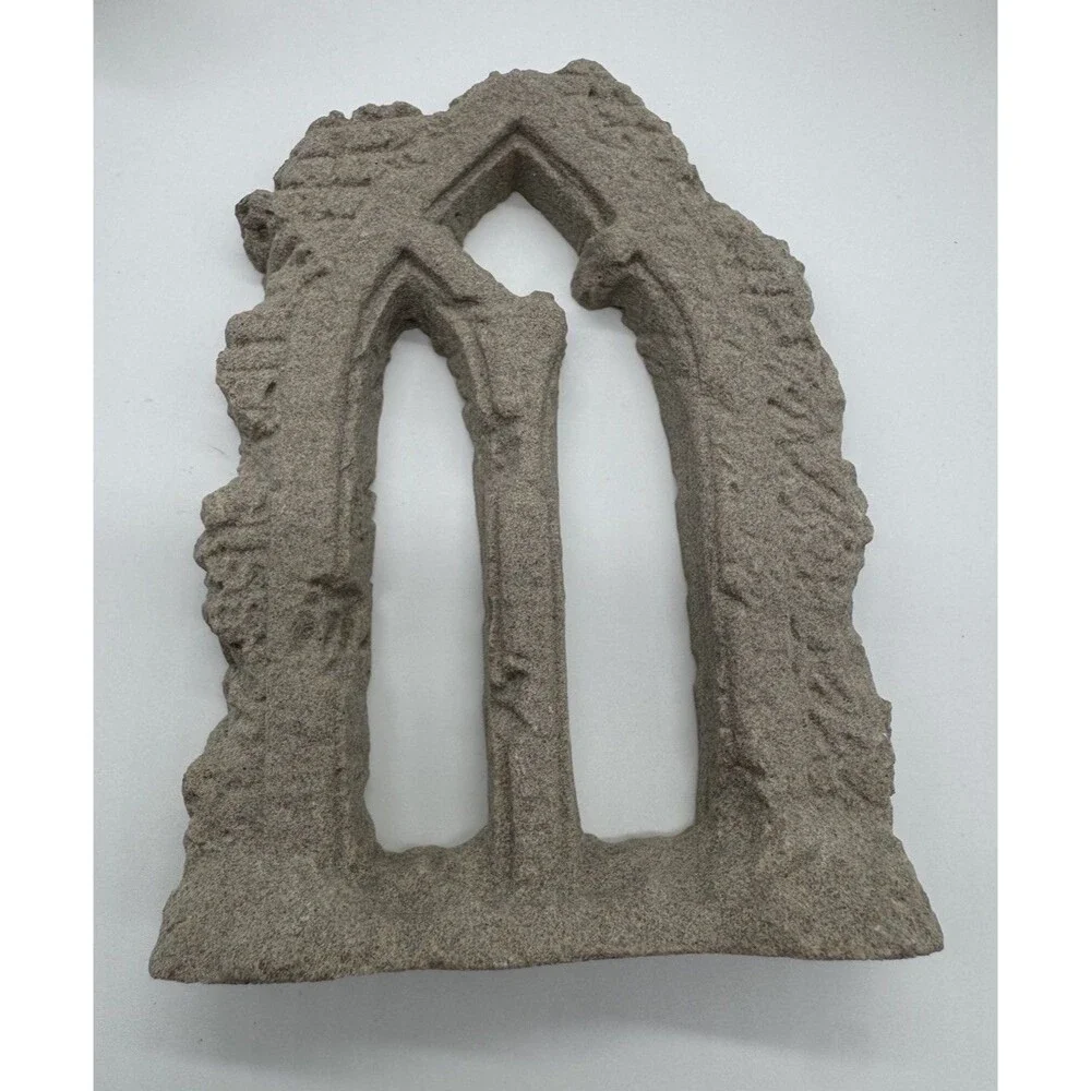 IRISH STONE HANDCAST CELTIC NATIVITY SET BY FORDE CRAFTS LTD. KILCULLEN KILDARE